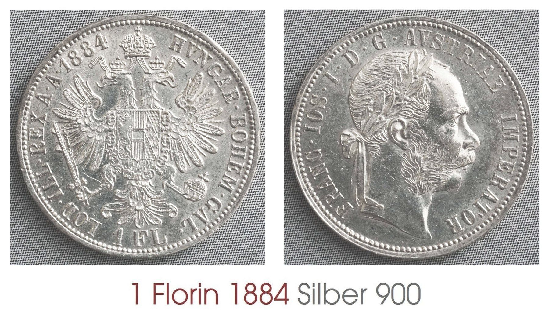 Tutti le monete: 1 Florin 1884 Silber TOP – Usato da Flamatt venduto da samowarow