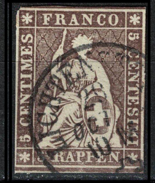 Alle Briefmarken: Strubel 22 gestempelt – Gebraucht aus Bern von bae_958f