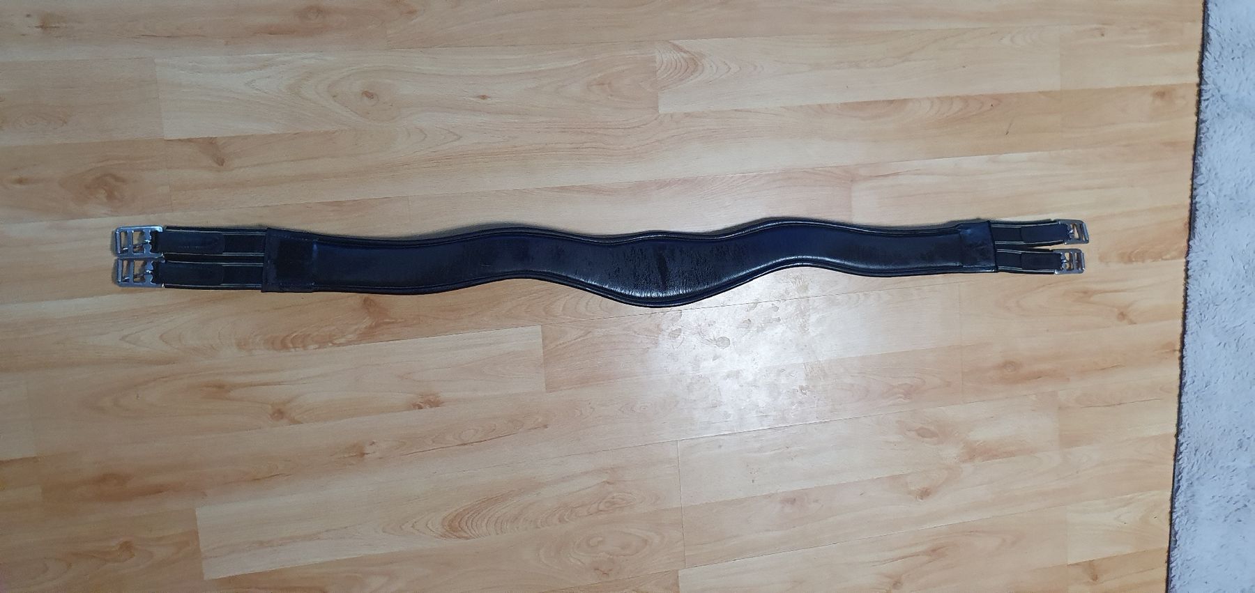 Selle & Accessori: Leder Sattelgurt 140cm Schwarz anatomisch – Usato da Brunnadern venduto da sarah2511 1