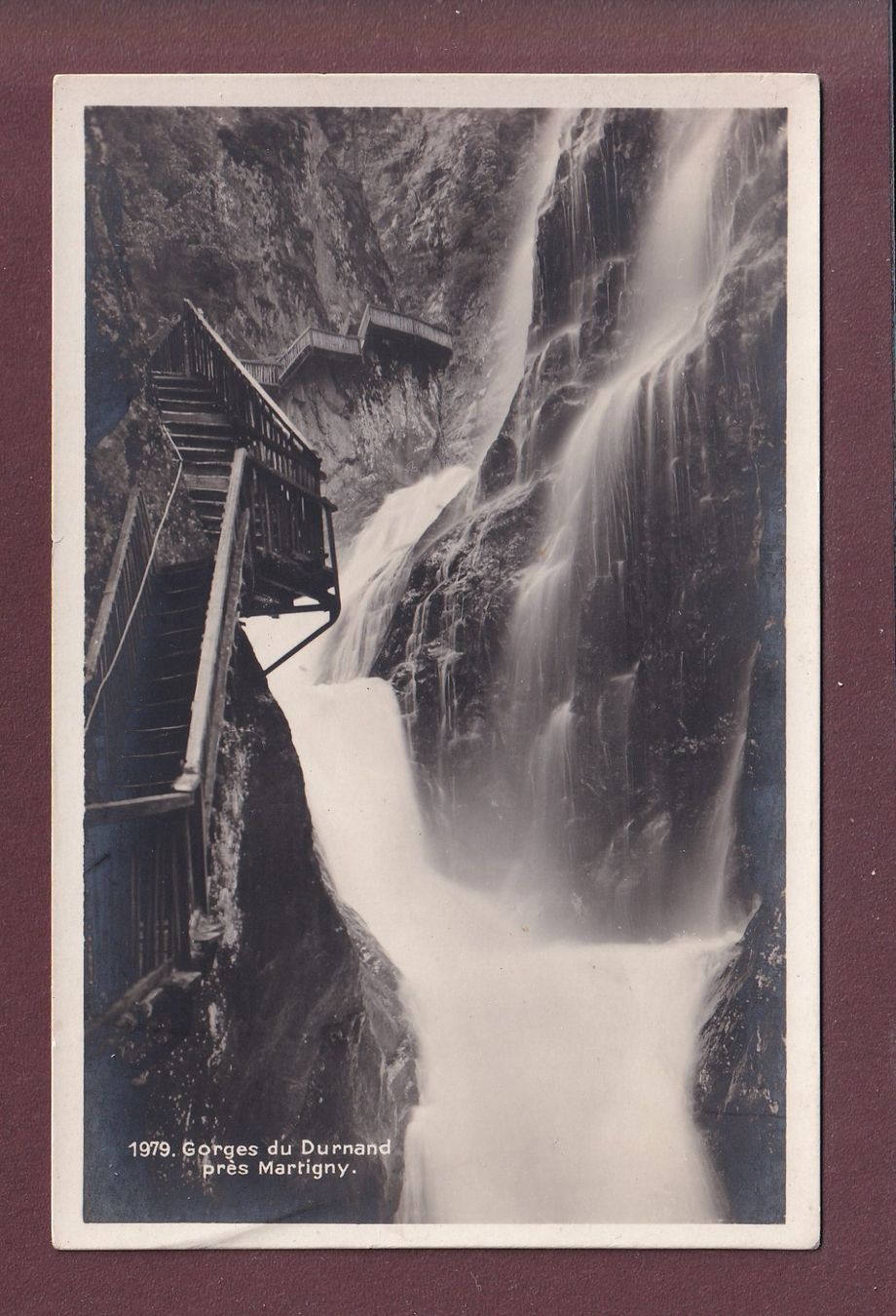 Ansichtskarten: Gorges du DURNAND près Martigny – Gebraucht aus Pully von nicecards