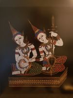 Original Thailändisches Kunstwerk, gerahmt, Top Zustand!
