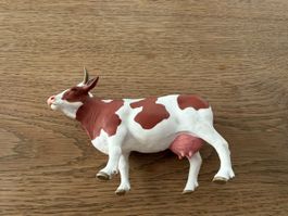 Spielfigur Kuh braun-weiss guter Zustand