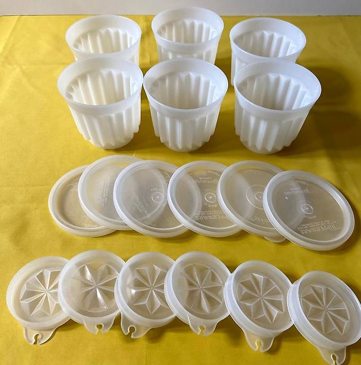 Vintage Tupperware - 6 Pudding-Gries und Eiscreme Förmli. (Gebraucht ...