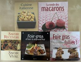 Divers livres recettes, régime, nettoyage