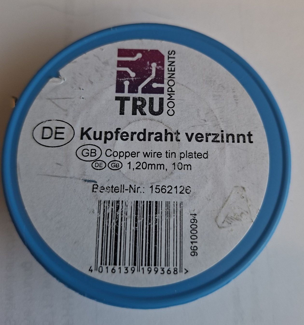 Radiocomunicazione: Kupferdraht verzinnt, durchmesser 1,2mm ca. 9m – Nuovo e nell'imballaggio originale da Olten venduto da hb9tpu