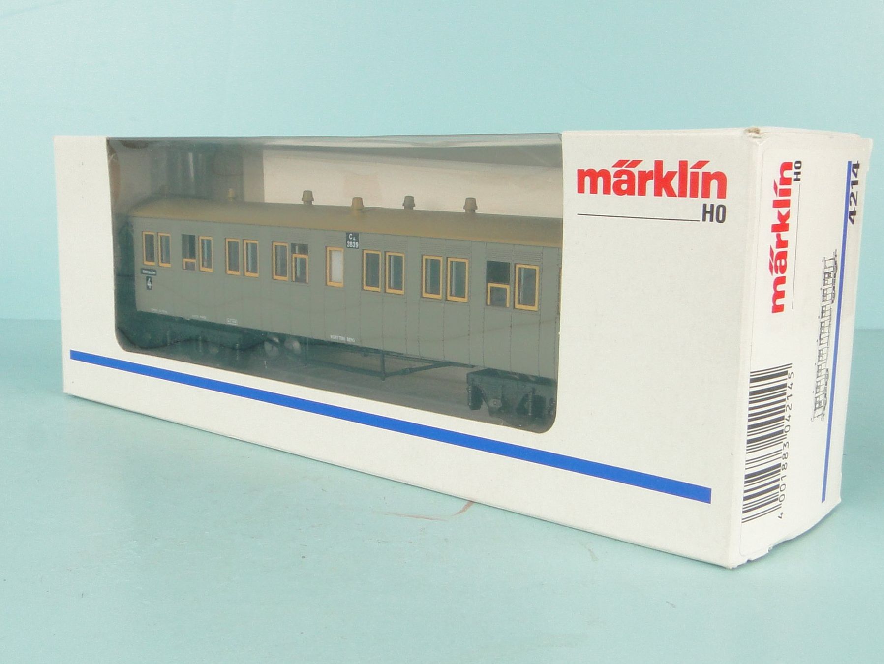 Märklin Modellini di ferrovie: Märklin 4214 Plattformwagen – Usato da Bülach venduto da cann11 1
