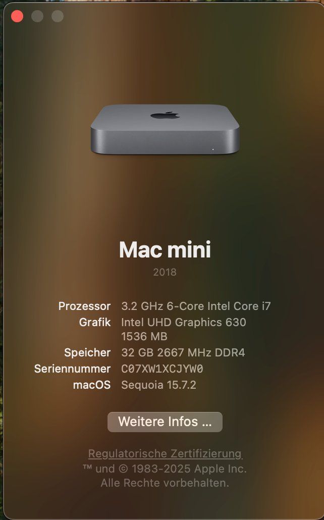 Apple PCs: mac mini 2018 – Defekt aus Landquart von Marco1636 2