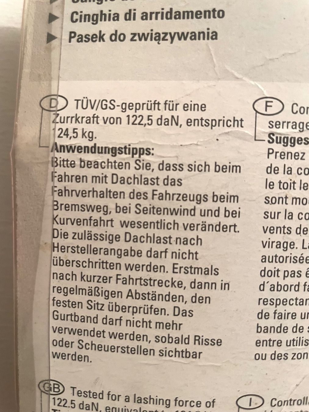 Bindegeräte: Verzurrgurt, rot, 2.5 m, Sicherheitsverschlus – Neu und originalverpackt aus Amriswil von fit8580 5