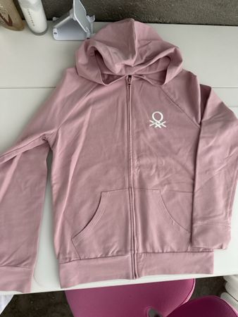 Kapuzenjacke United Colors of Benetton rosa gut erhalten