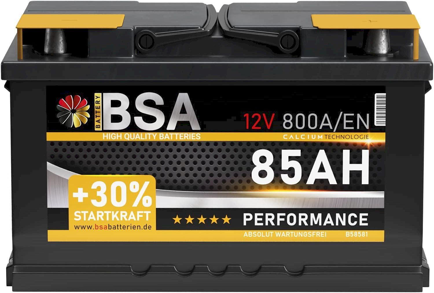 Batterien: BSA Autobatterie 85Ah 12V – Neu und originalverpackt aus Bottighofen von zaap