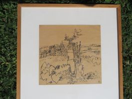 Jakob Schaerer Pinselzeichnung (Tusche) 1908-2008