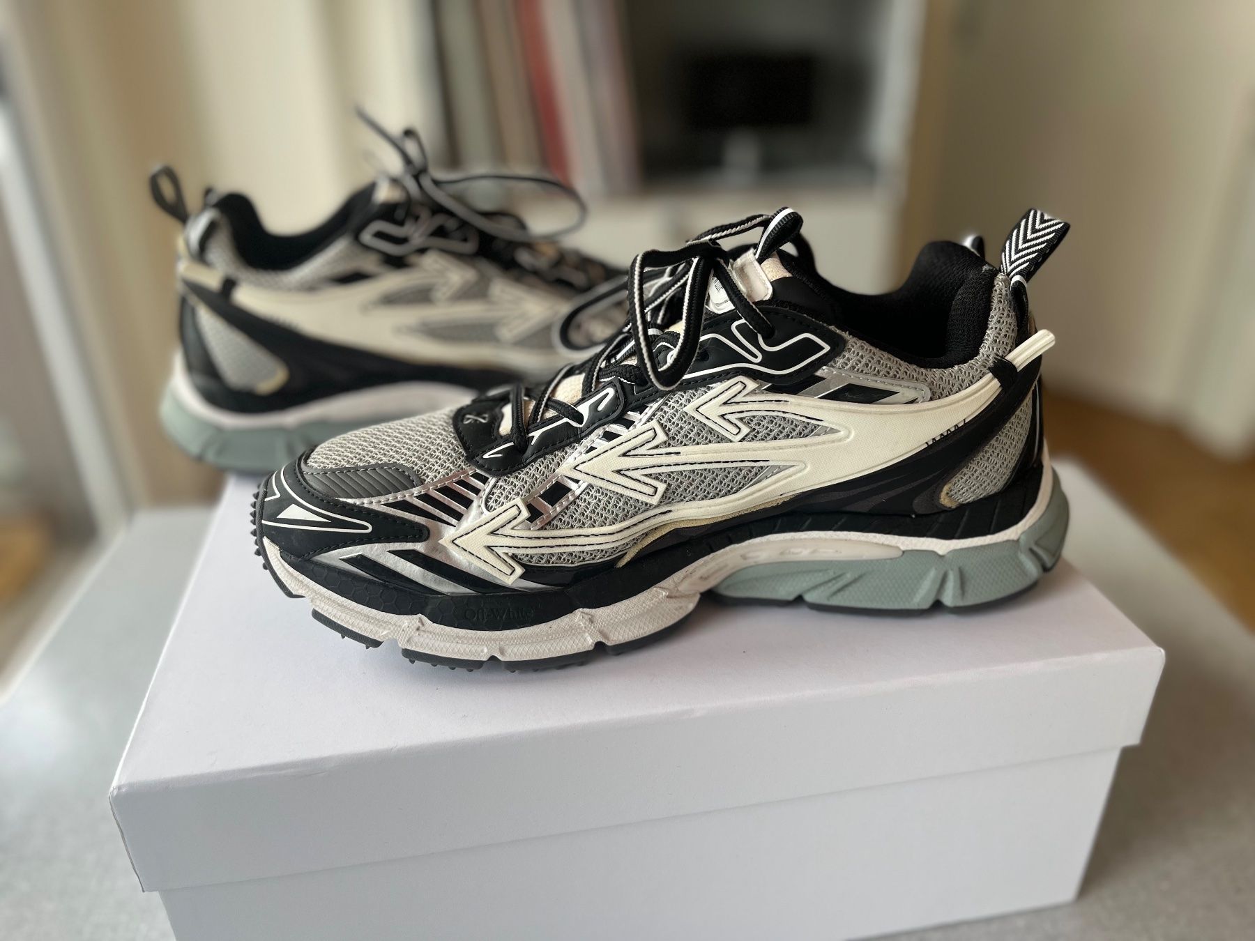 Off-White Scarpe da uomo: Off White "Be Right Back" grey/black - Size 42 – Nuovo (secondo la descrizione) da Luzern venduto da timoscog 3