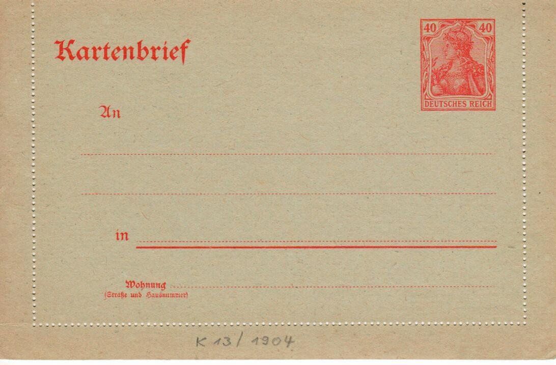 Alle Briefmarken: Kartenbrief - deutsches Reich – Gebraucht aus Wolhusen von Curver9