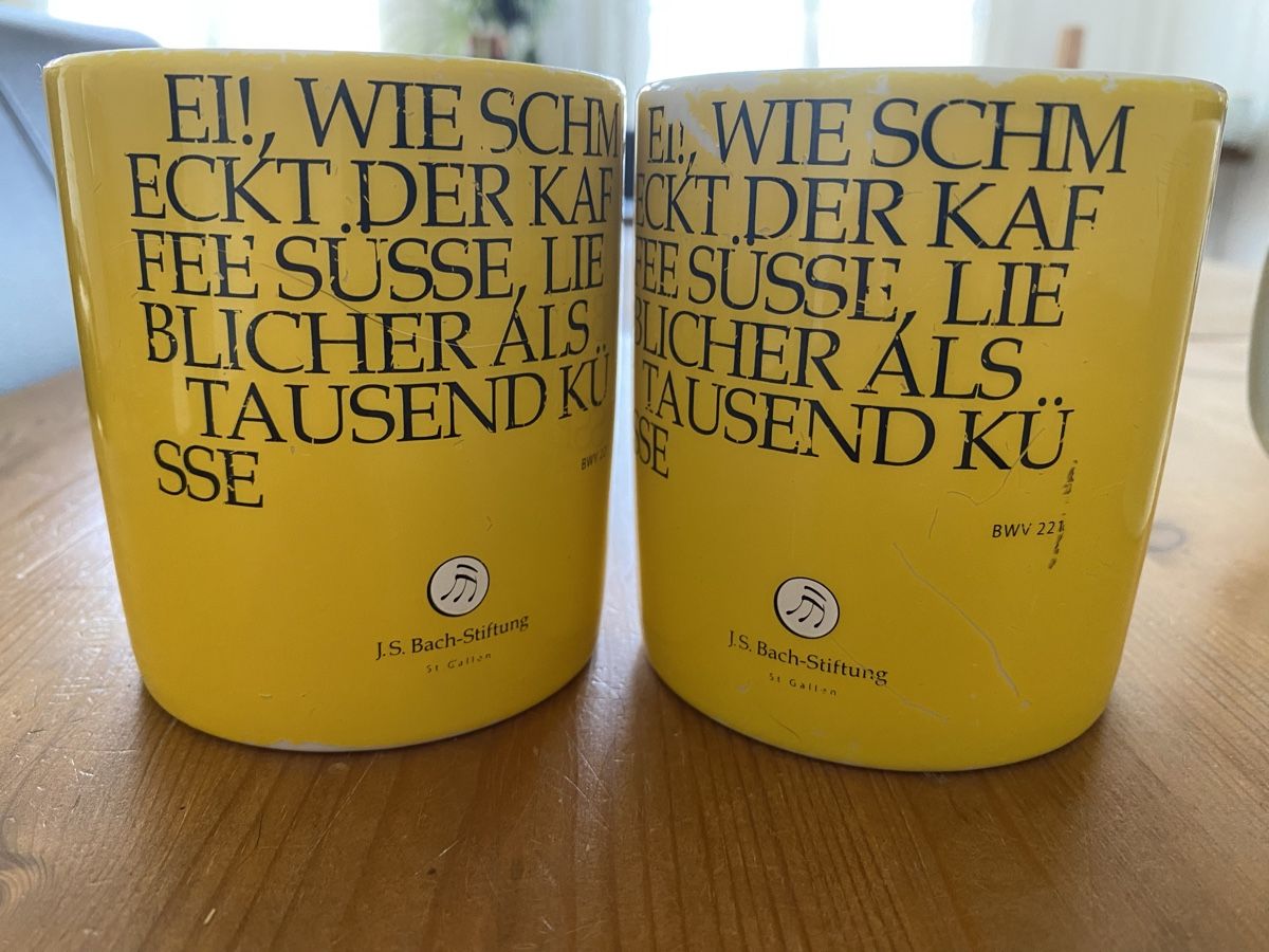 Tazze: 6 x Tassen J. S. Bach-Stiftung – Usato da St.Gallen venduto da kingsamas 5
