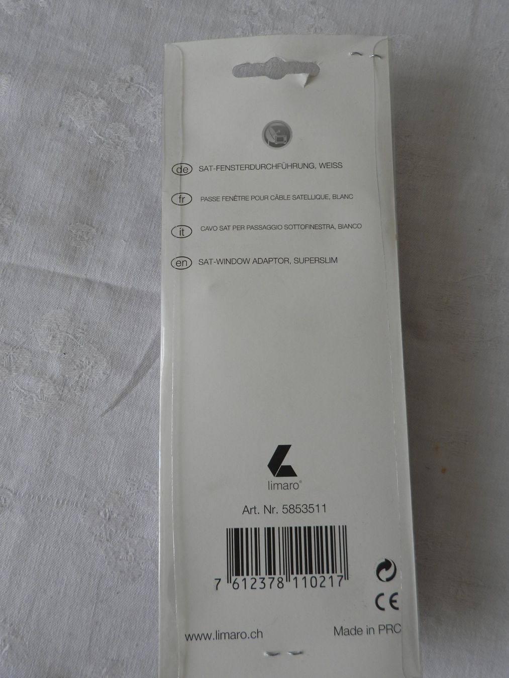 Kabel: Sat Fenster Durchführung breit – Neu und originalverpackt aus Tavannes von jimananas 1
