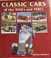 "Classic Cars" Buch Oldtimer 30er 40er Jahre
