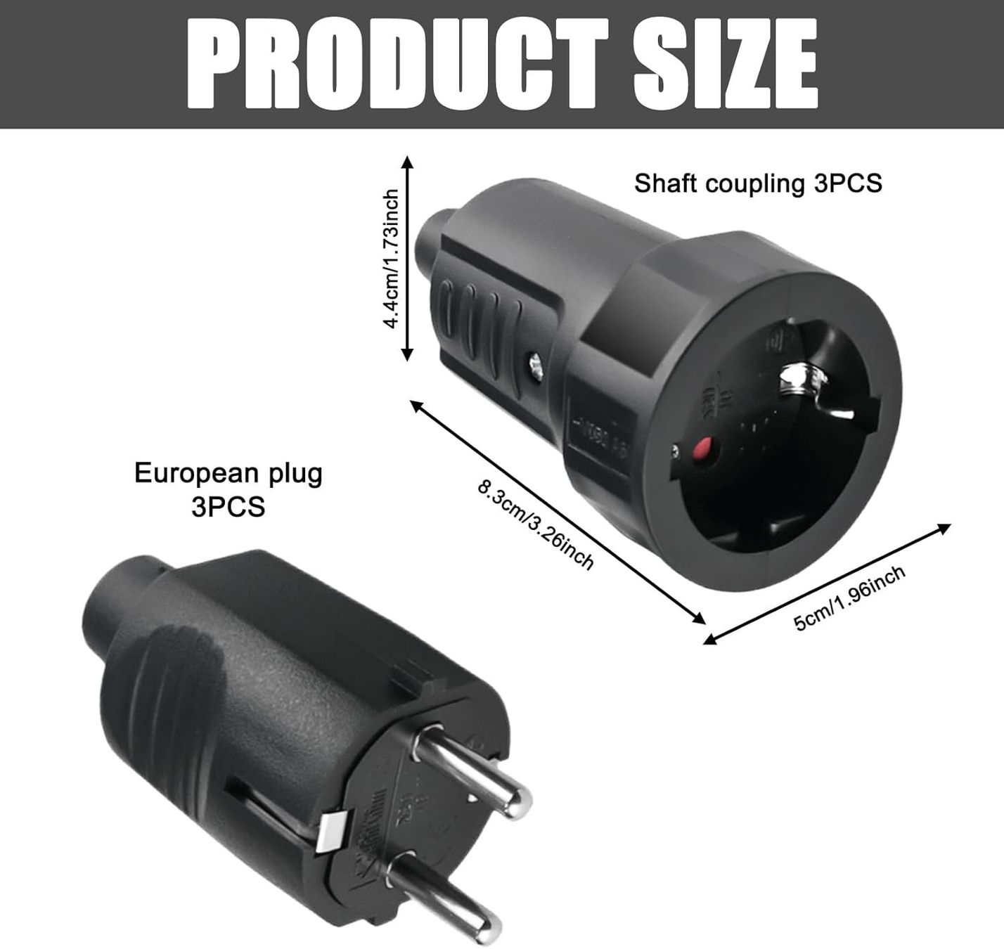 Spine: 3 Paar Schuko Stecker Kupplung, 250V 16A IP44 – Nuovo e nell'imballaggio originale da Knutwil venduto da NiMa1993 1