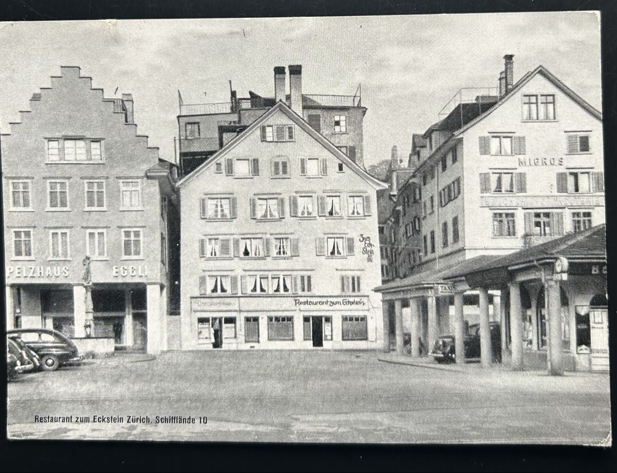 Cartoline postali: Zürich Restaurant Eckstein  – Usato da Horw venduto da Tellbub