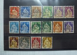 1908-1940 Helvetia mit Schwert schön gestempelt