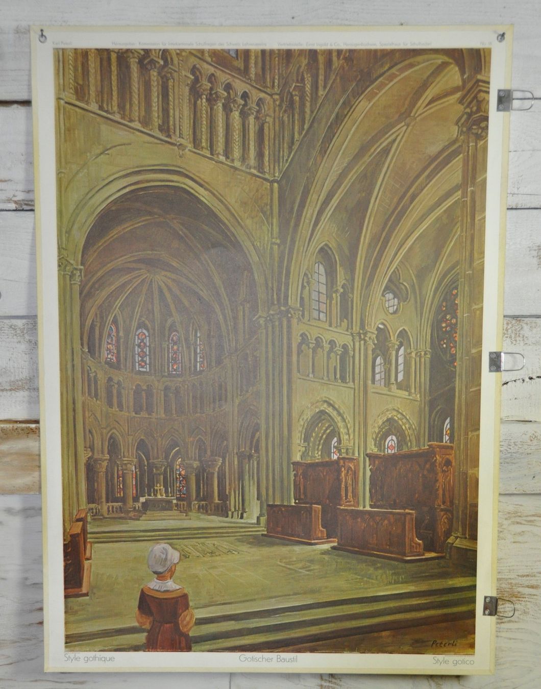 Foto & Immagini: Plakat - Schulwandbild  16 Gotischer Baustil Karl – Usato da Härkingen venduto da sammelbecken