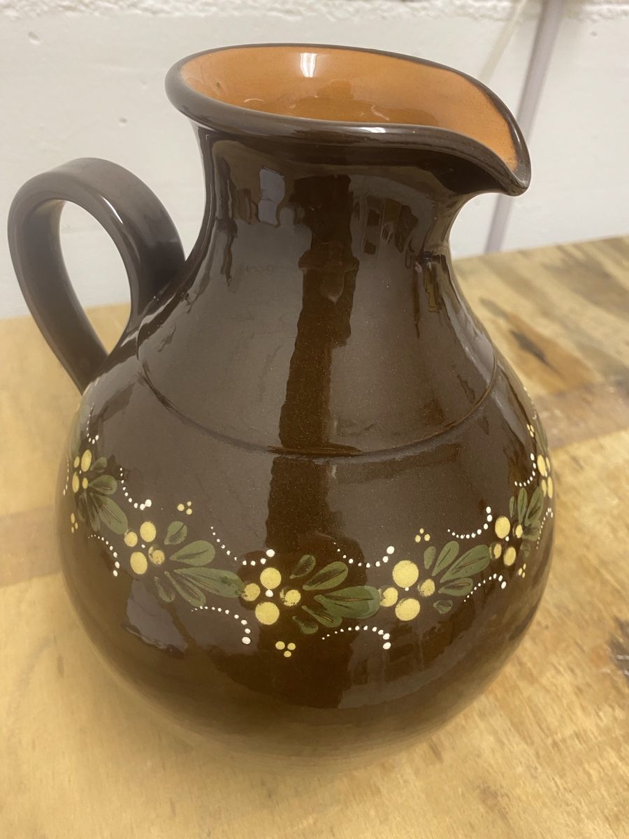 Caraffe: Keramik-Krug mit Handmalerei – Usato da Seengen venduto da Maluscha