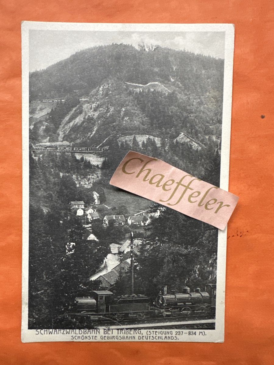 Cartoline postali: 1928 Schwarzwaldbahn bei Triberg  – Usato da Zürich venduto da Chaeffeler