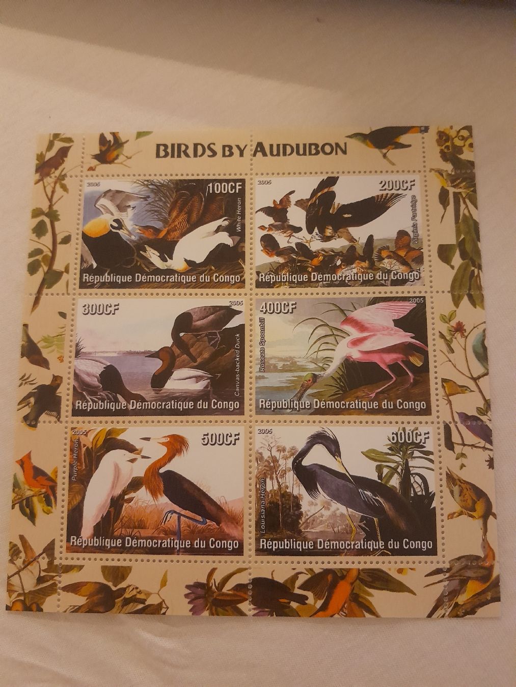 Tutti i francobolli: Timbre Congo Oiseaux Audubon, collection rare! – Nuovo (secondo la descrizione) da Marly venduto da globetrotter1723