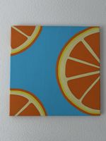 Acrylbild Orangen auf Leinwand