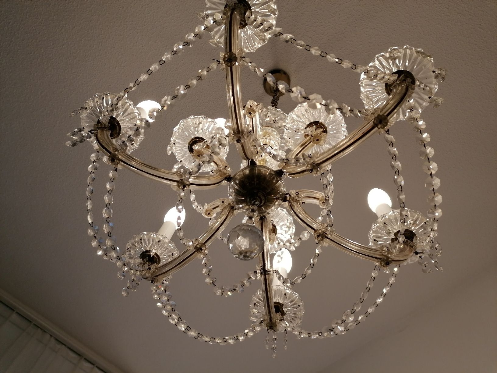 Lampadari & plafoniere: Schöner, alter Kristallkronleuchter – Usato da Hettlingen venduto da CaroliR 5