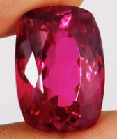Certified 45.70 Ct Mozambique Blood Red Ruby Cushion cut