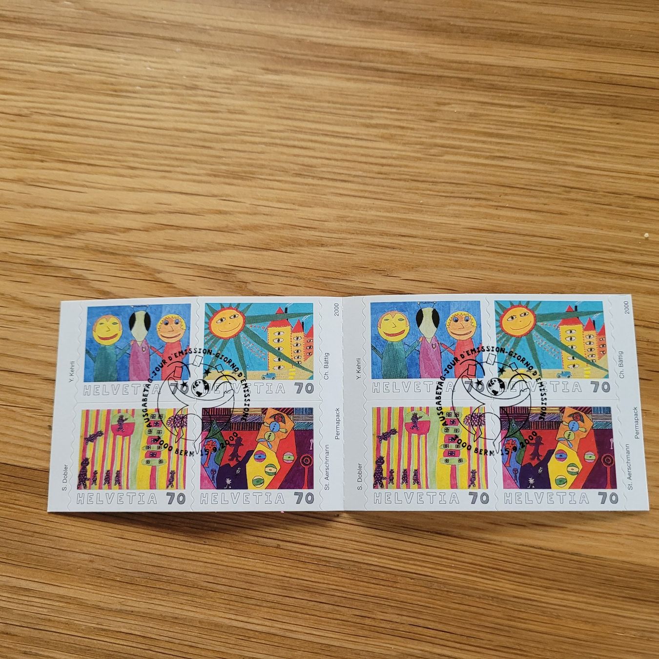 Alle Briefmarken: Carnet De Timbre /  Markenheftchen  Bern 2000 – Gebraucht aus Biel/Bienne von Destockweb