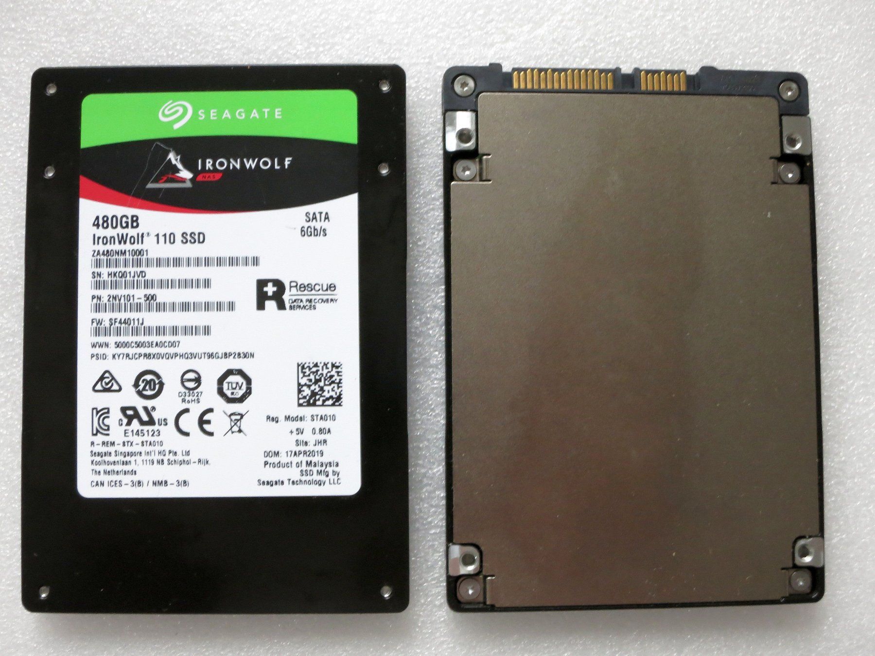 Seagate Harddisks: NAS SSD Ironwolf 110 480GB 11079std – Gebraucht aus Neuhausen von Juhui584 1