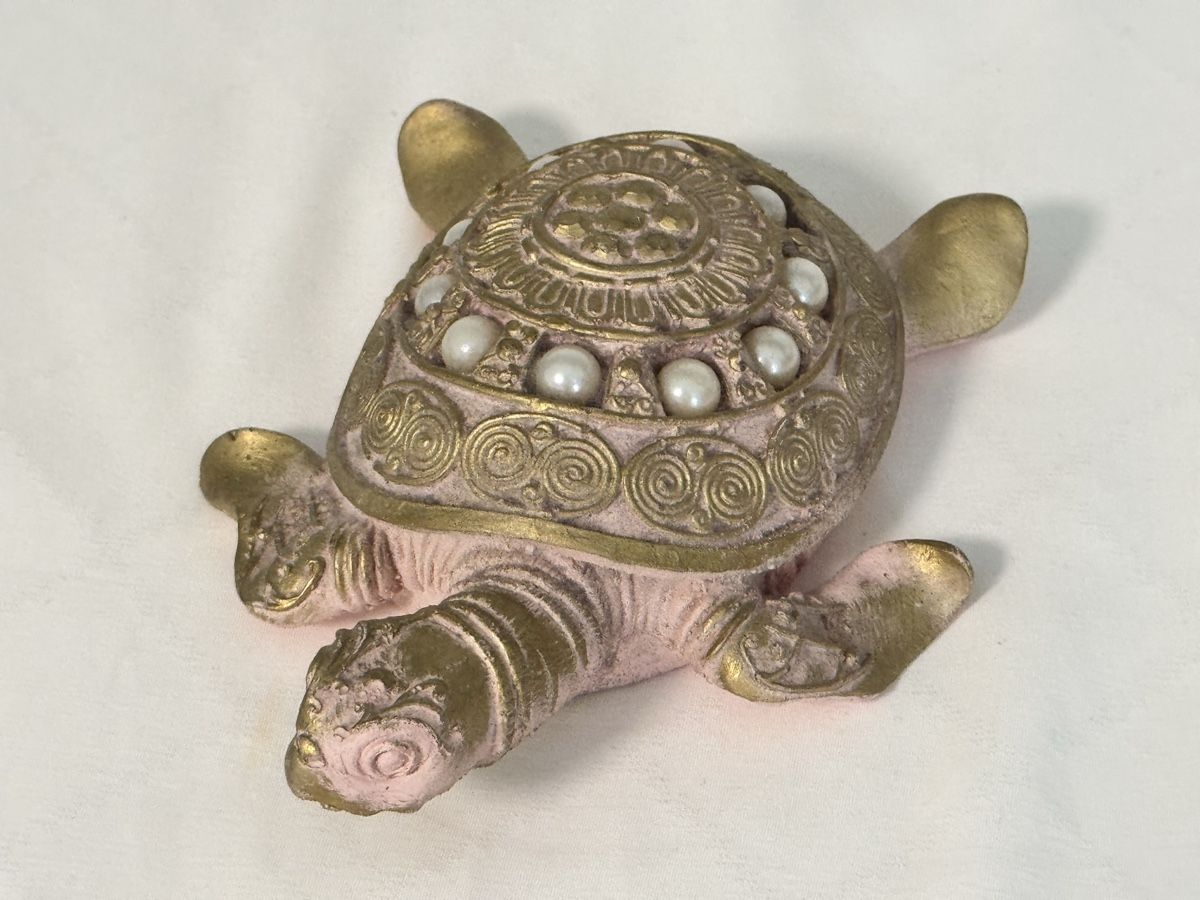 Tutte le decorazioni: dekorative Schildkröte rosa/gold – Usato da Schwerzenbach venduto da schwerzi70 3