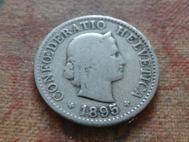 Tutti le monete: 5 Rp. 1895  (B) – Usato da Romanel-sur-Lausanne venduto da Swift13