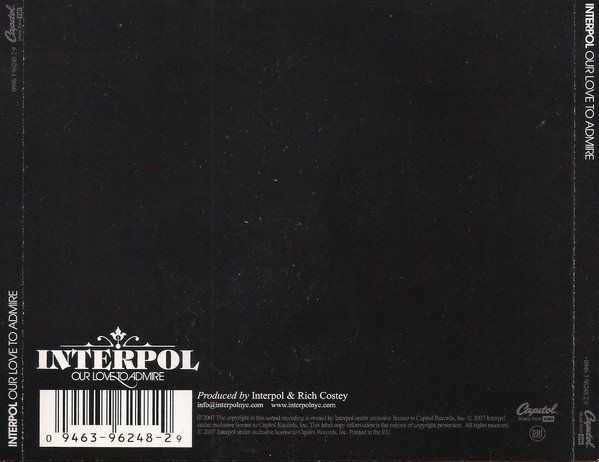 CD: CD Interpol - Our love to admire (2007) – Usato da Möriken AG venduto da mineralia 1