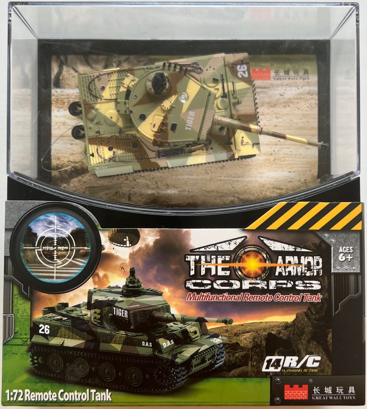 Kit di modellismo & Modellini statici: THE ARMOR CORPS RC Remote Control TANK 1:72 Tiger - Panzer – Nuovo e nell'imballaggio originale da Langnau am Albis venduto da Zauberw