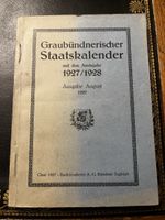 Graubündnerischer Staatskalender 1927/1928 usato