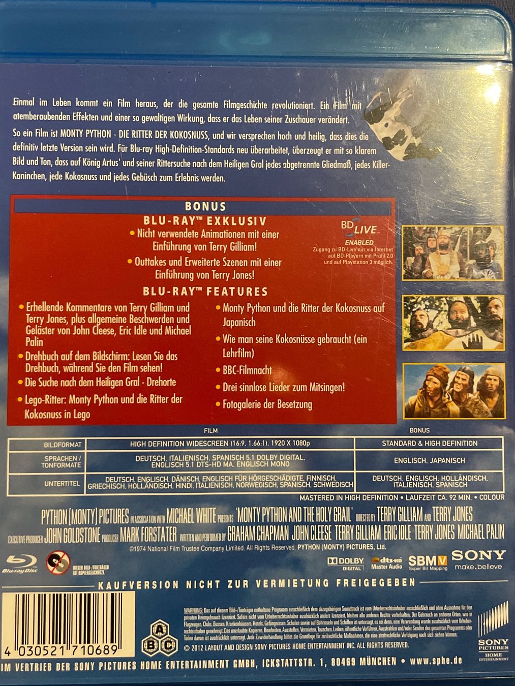 Tutti i DVDs: Monty Python - Die Ritter der Kokosnuss (1975) – Nuovo (secondo la descrizione) da Waldenburg venduto da Gonzo8 1