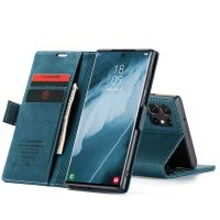 Galaxy S23 Ultra - étui à rabat portefeuille support noir