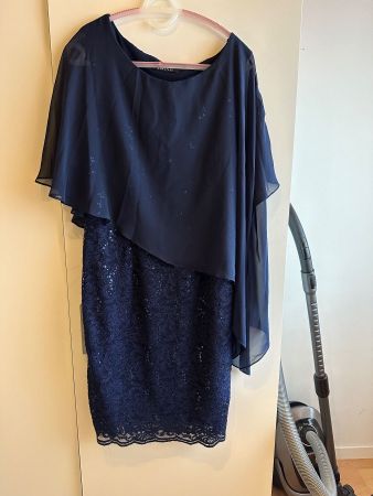 Cocktailkleid dunkelblau, 1 mal getragen