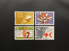 1986 Sonderpostmarken II ʘ 727, 728, 729, 730
