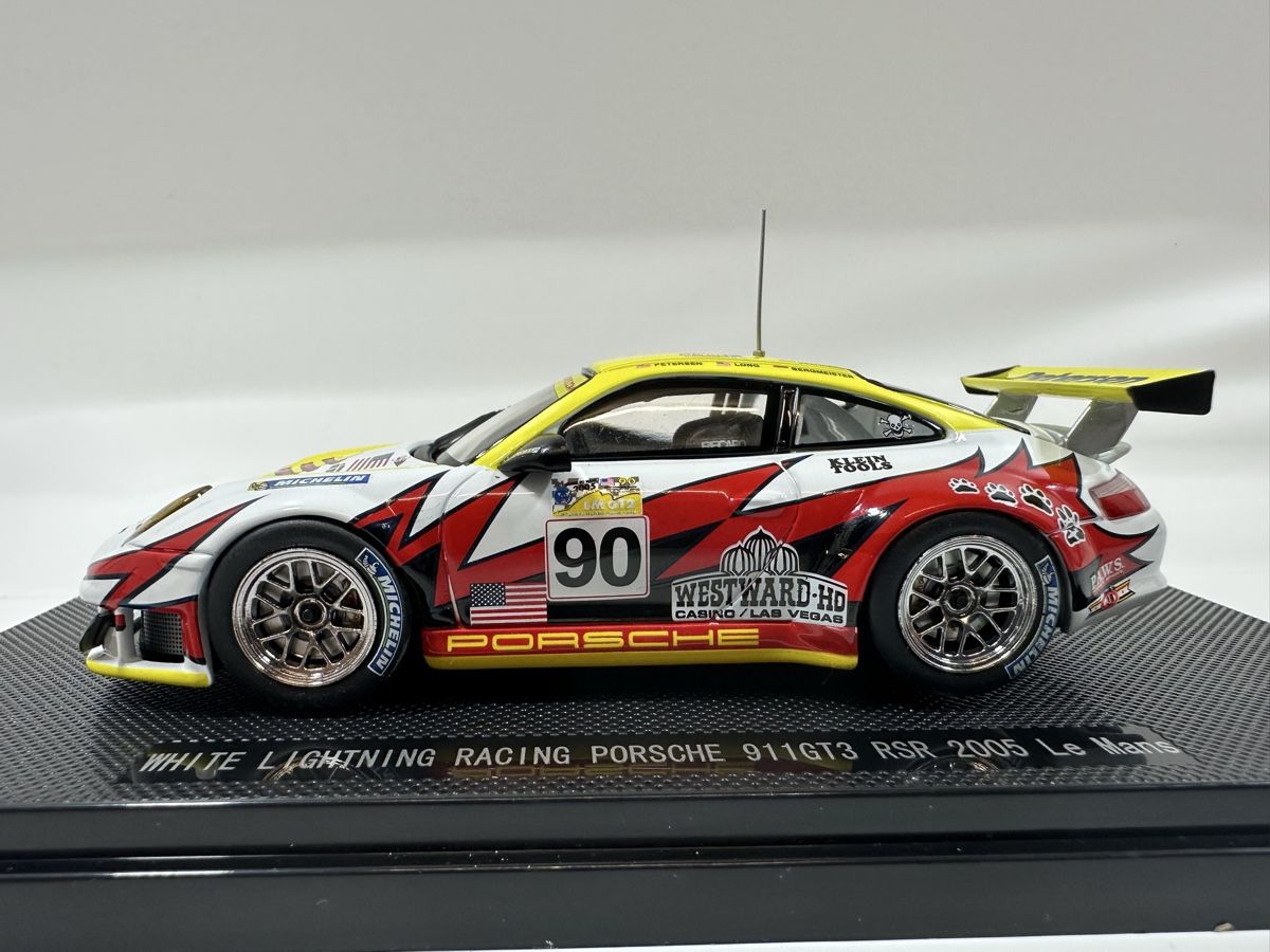 Porsche 911 GT3 RSR 1:43 White Lightning Racing, OVP, EBBRO (Neu ...