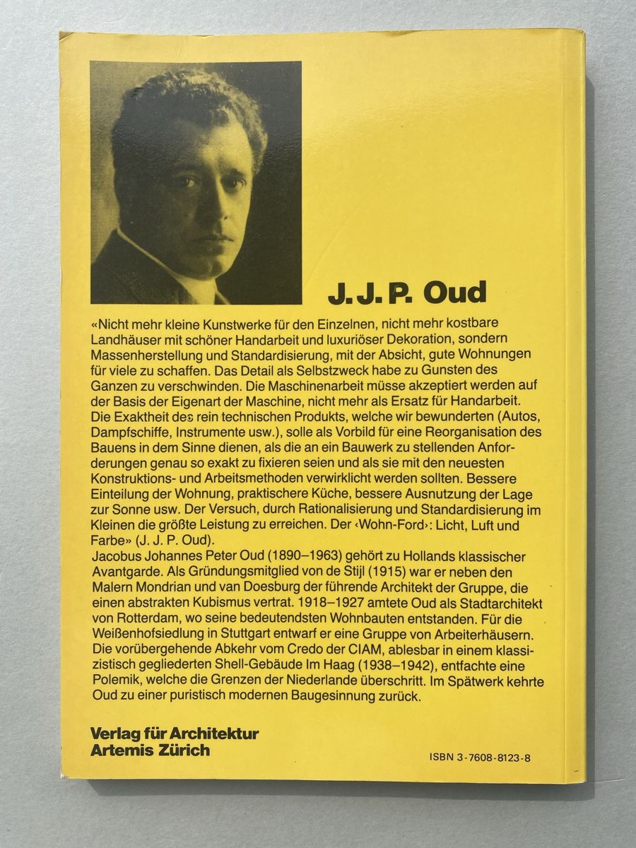 Libri: J.J.P. Oud Studio Paperback, Architecture Book, Design – Usato da Zürich venduto da lesgarcons 3