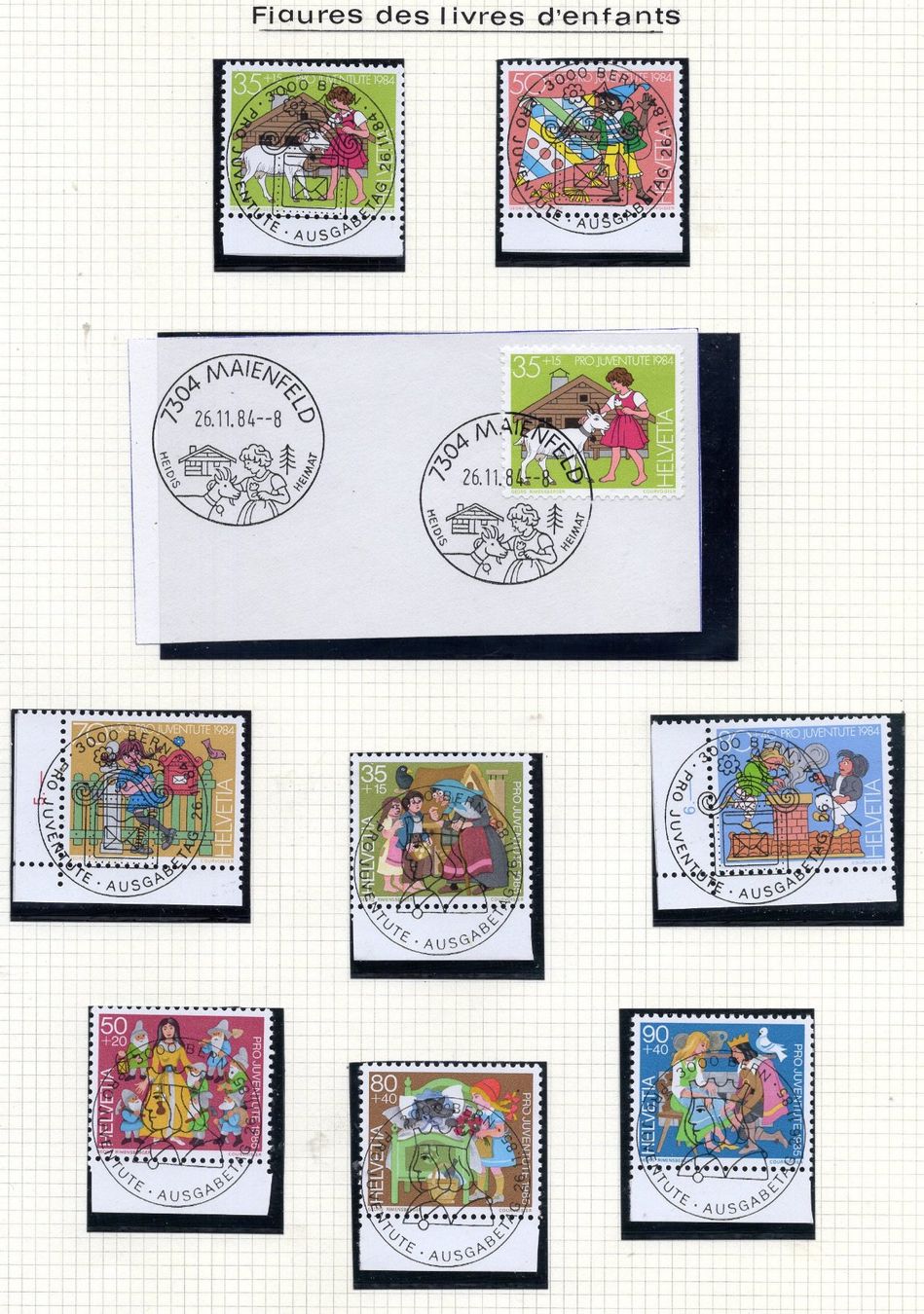 Alle Briefmarken: R2567  /  Pro juventute obl. centrales 1978-1992 – Neu (gemäss Beschreibung) aus Ste-Croix von MONT-TAGNAC 1