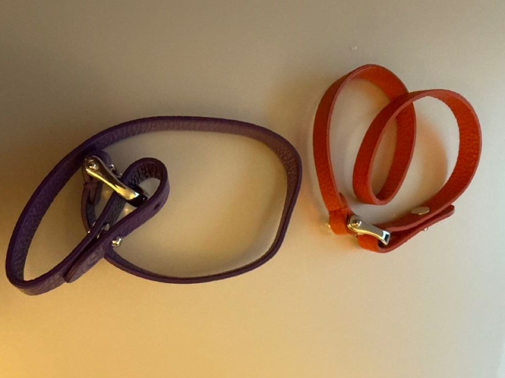 Aigner Armbänder & -reifen: Aigner Leather Bracelets, Orange & Purple, Spring Style Set – Gebraucht aus Zürich von nad_s27g 1