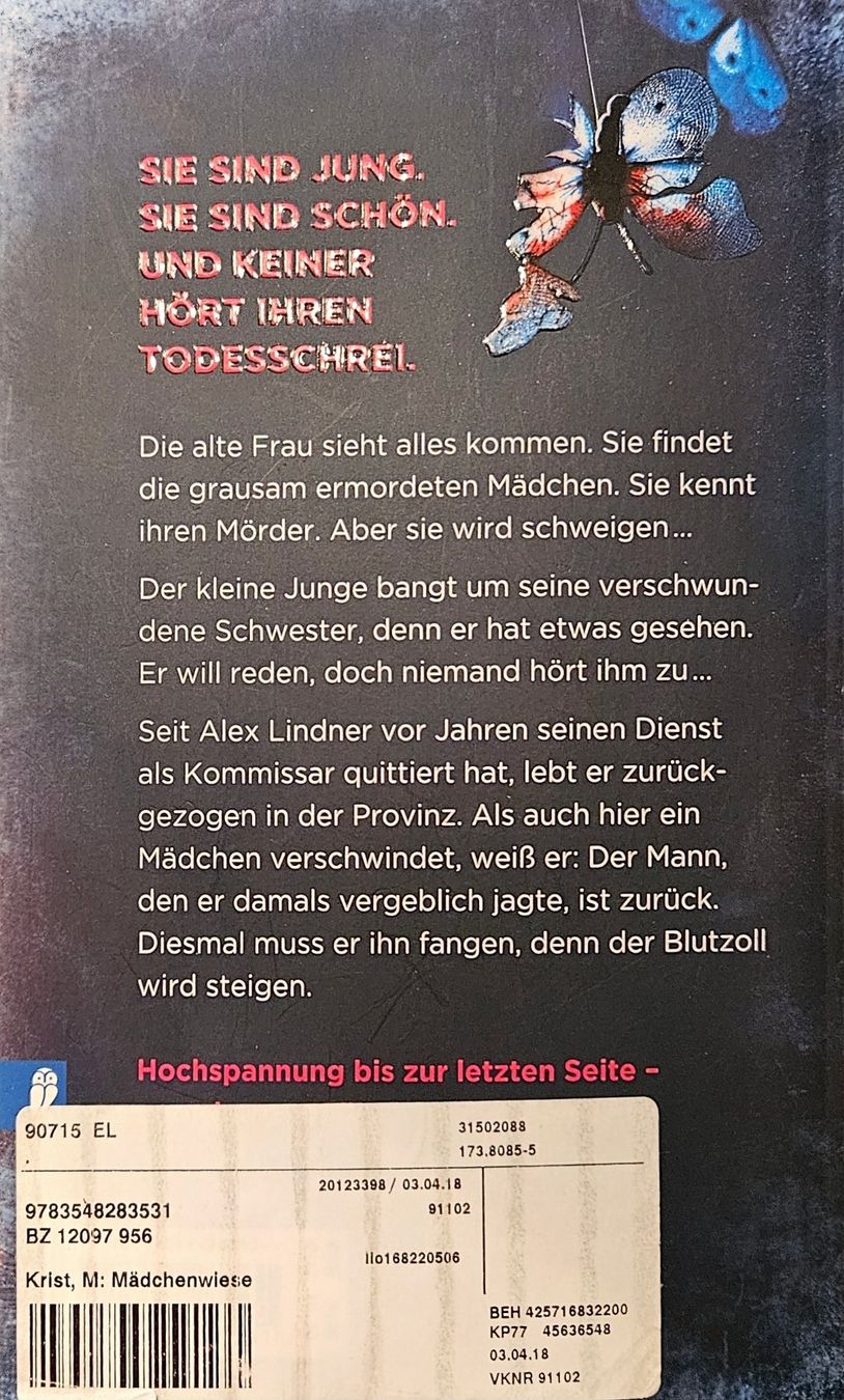 Libri: Martin Krist - Die Mädchenwiese – Usato da Hinwil venduto da brucha01 1