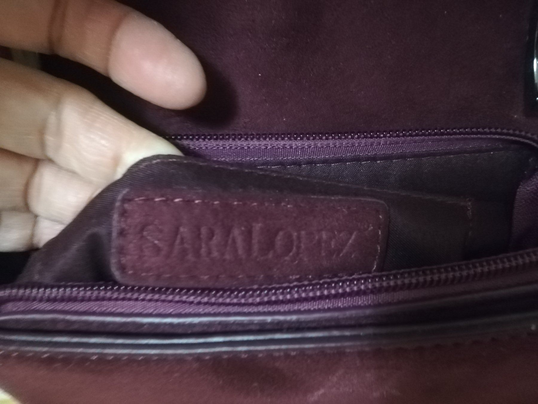 Borse da donna: Borsa Sara Lopez camoscio con strass – Nuovo (secondo la descrizione) da Wettswil am Albis venduto da lin_8h9t 1