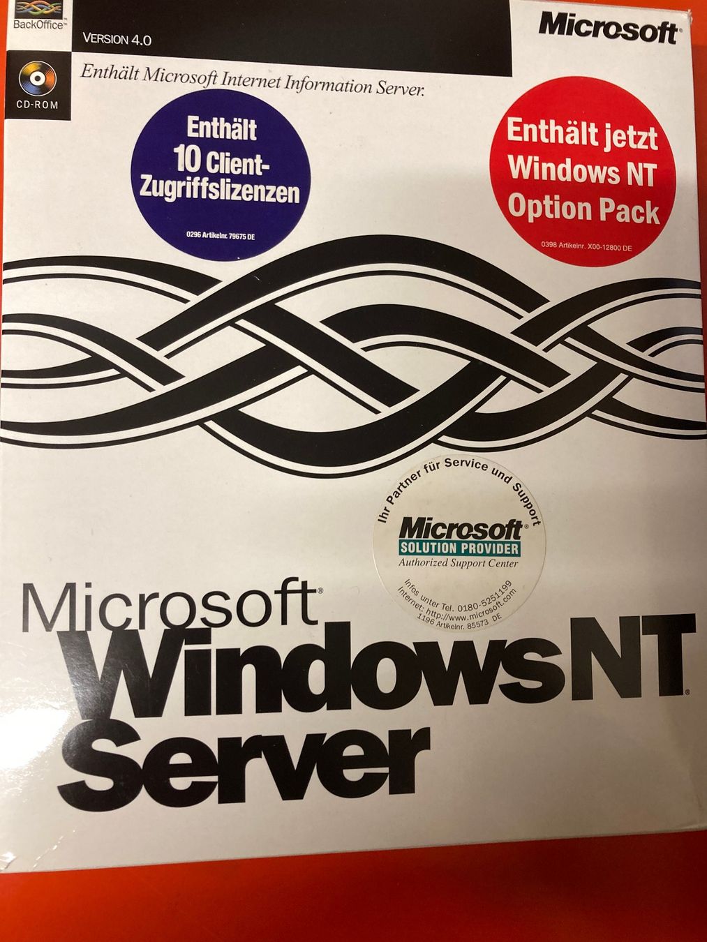 Microsoft Software: Microsoft Windows NT Server 4.0 – Usato da Wetzikon ZH venduto da Herbi_58