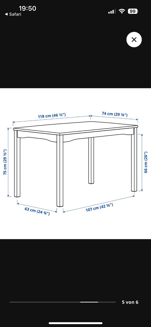 Ikea Tavoli: Tisch und 4 Stühle Esstisch ikea – Usato da Zürich venduto da jul_9kys 4