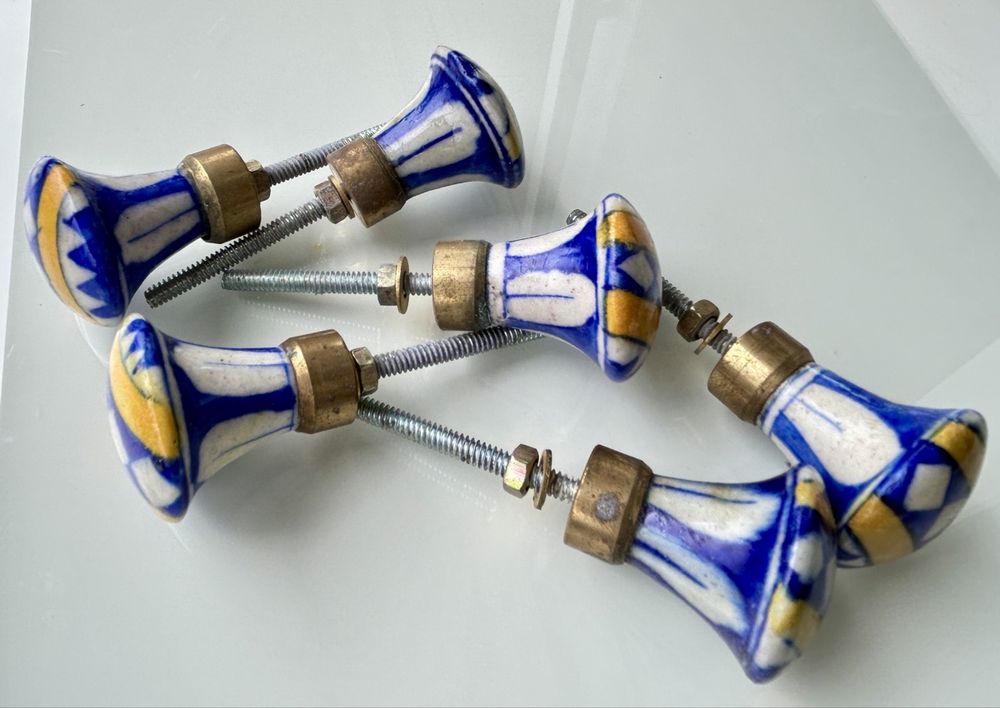 VDCVADKYE Keramik Möbelknöpfe 6-tlg - Antike Marmor Griffe Für Schränke Und Schubladen